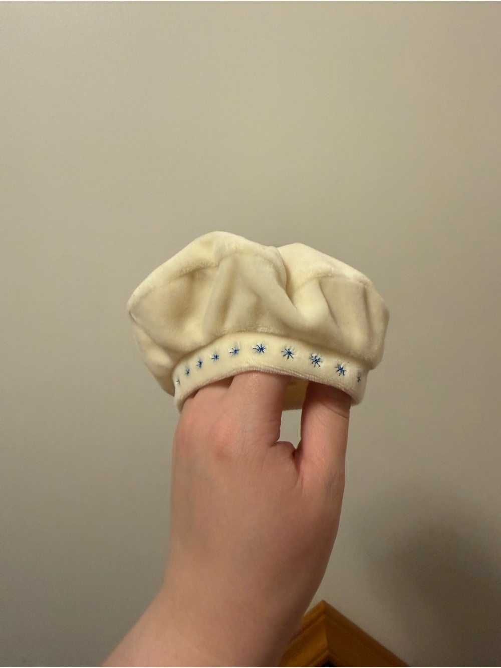 Bitty baby American girl Cream colored baby doll hat